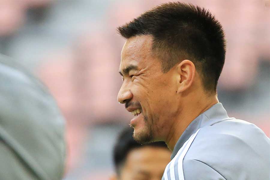 日本代表に復帰したFW岡崎慎司【写真：Noriko NAGANO】