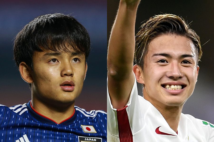 日本が計画するサッカー界の支配と言われたレアルMF久保（左）とバルサMF安部【写真：Getty Images】