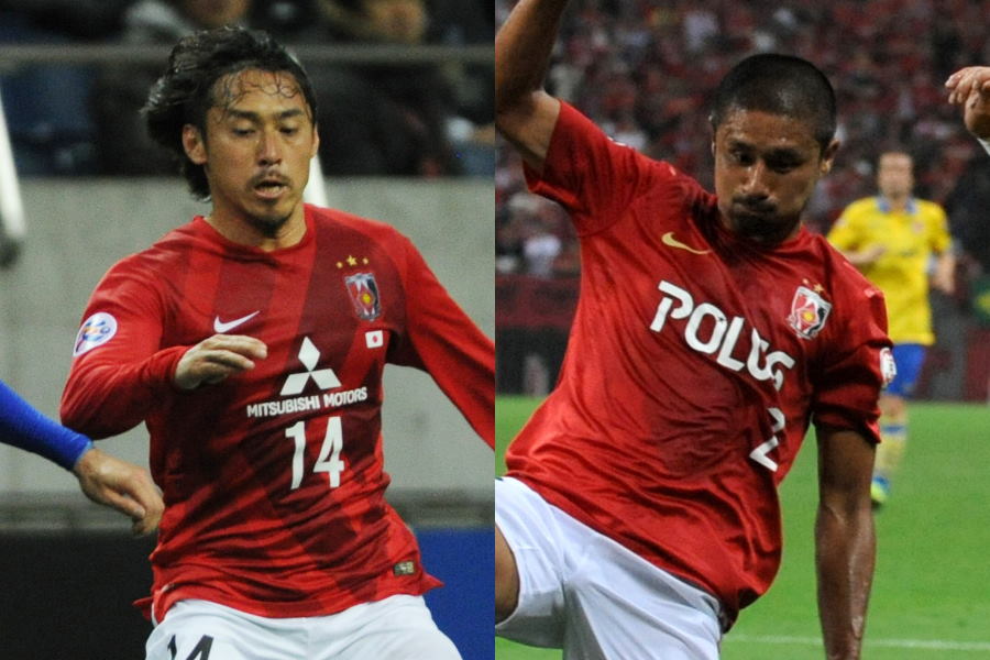 浦和で活躍した平川忠亮（左）と坪井慶介【写真：Getty Images】