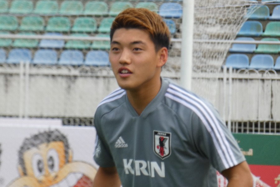 日本代表MF堂安律【写真：Football ZONE web】