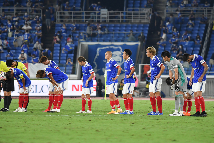 18試合を消化した時点で暫定8位と波に乗り切れていない横浜F・マリノス【写真：小林 靖】