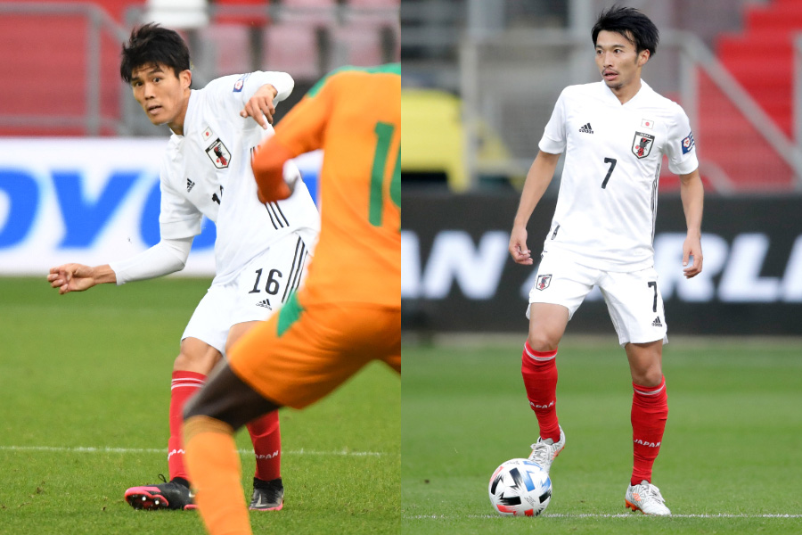 オランダ遠征の2試合とも出場したDF冨安健洋とMF柴崎岳【写真：ⓒJFA & Getty Images】