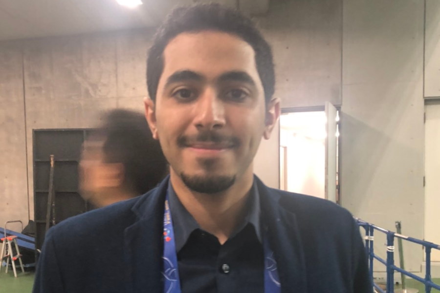 現地取材したサード・アルスバイエ記者【写真：Football ZONE web】