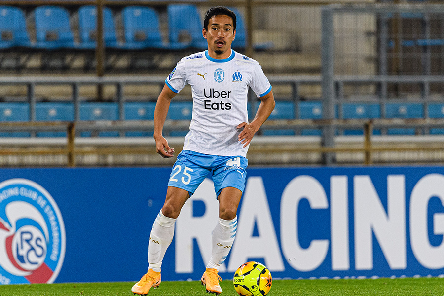 今季からオリンピック・マルセイユでプレーするDF長友佑都【写真:Getty Images】