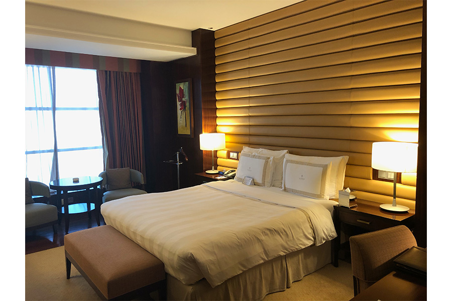 今回の遠征で滞在するホテルの一室【写真提供：横浜F・マリノス】