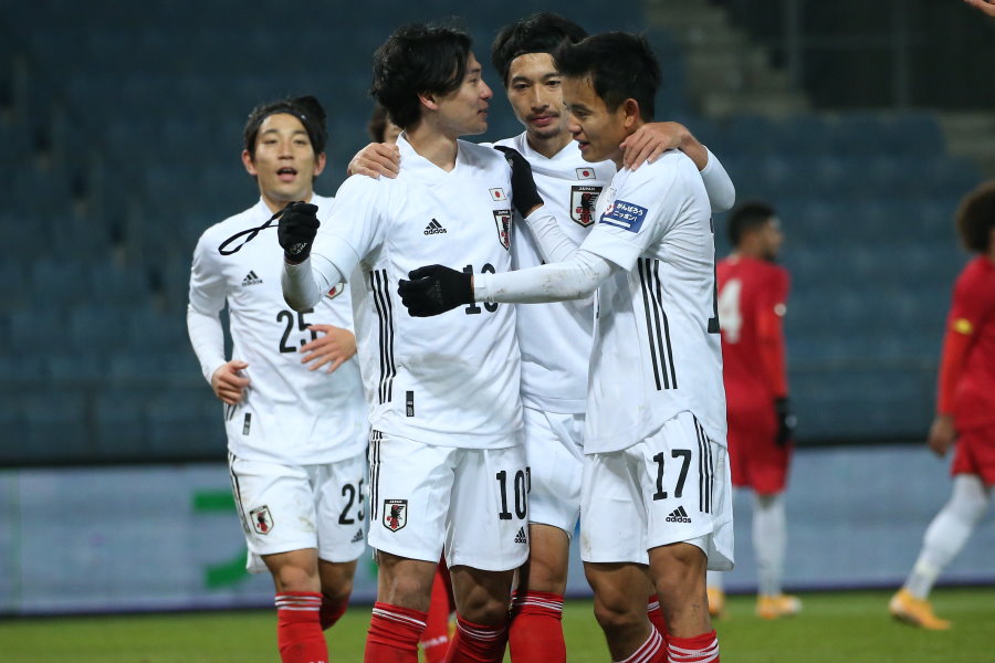 ヨーロッパ遠征時の日本代表【©JFA】