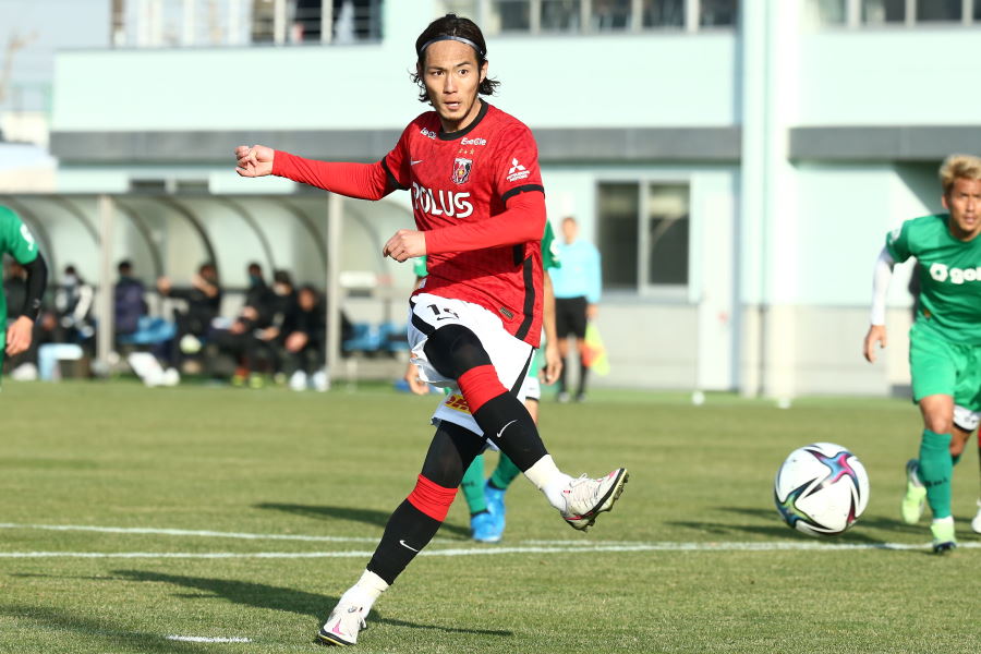 SC相模原とのトレーニングマッチで得点を決めたFW杉本健勇【写真提供：ⒸURAWA REDS】