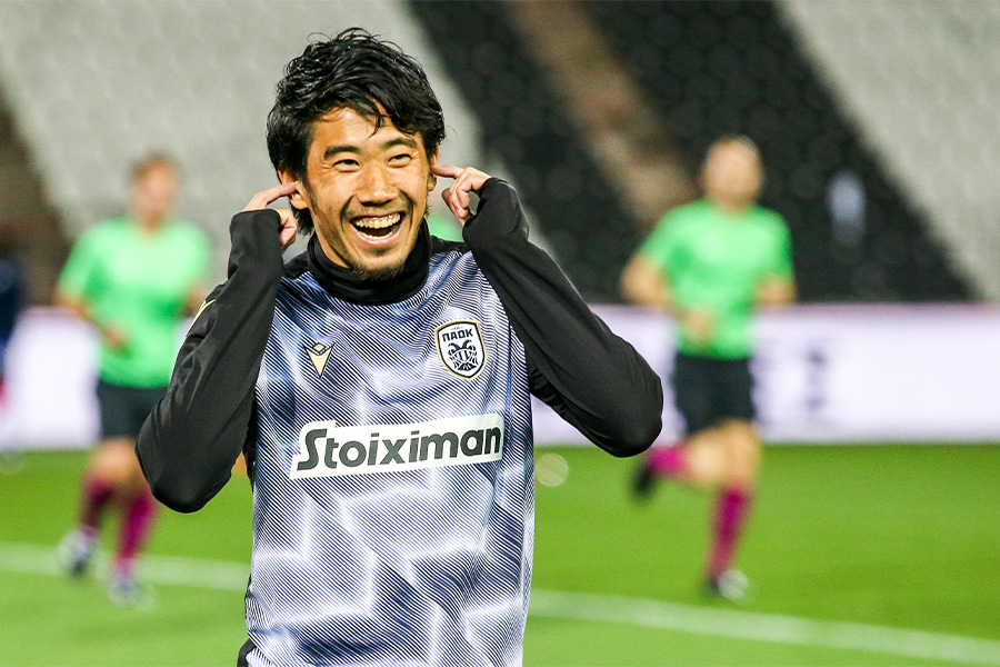 PAOK香川真司はヤニナ戦でベンチスタート【写真：Getty Images】