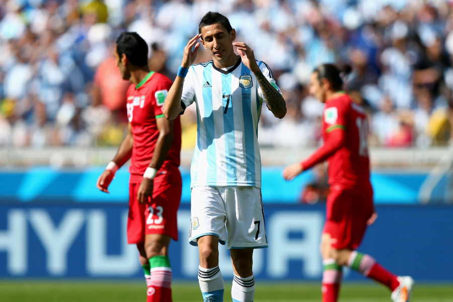2014年W杯当時のアルゼンチン代表MFアンヘル・ディ・マリア【写真：Getty Images】