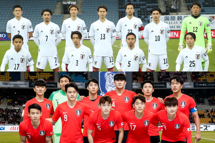 韓国と国際親善試合を行う可能性がある森保一監督率いる日本代表【©JFA & Getty Images】