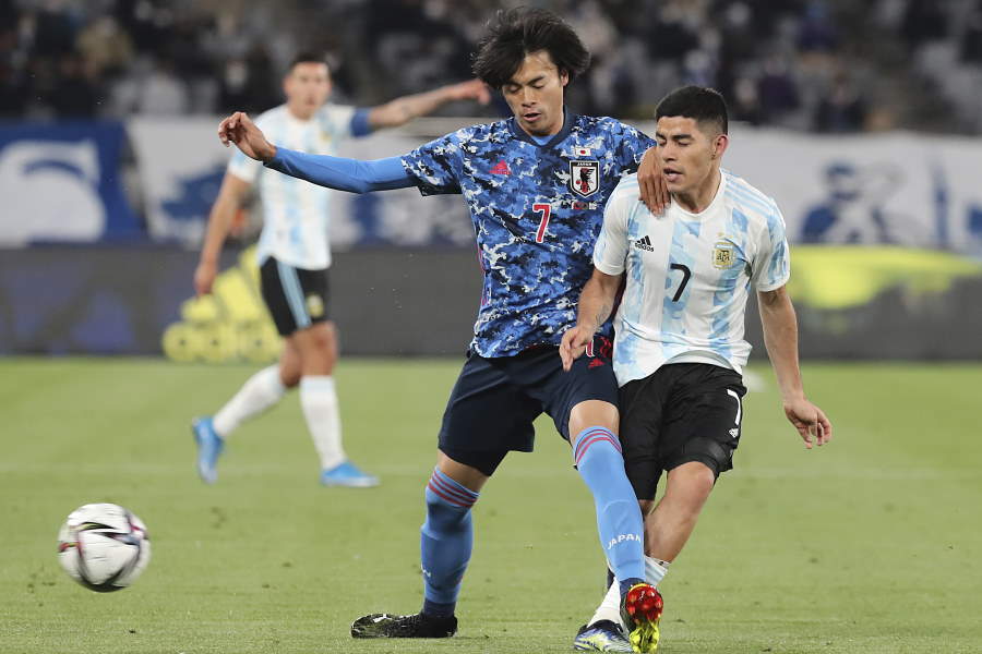 今後のアピールに期待がかかるMF三笘薫【写真：AP】