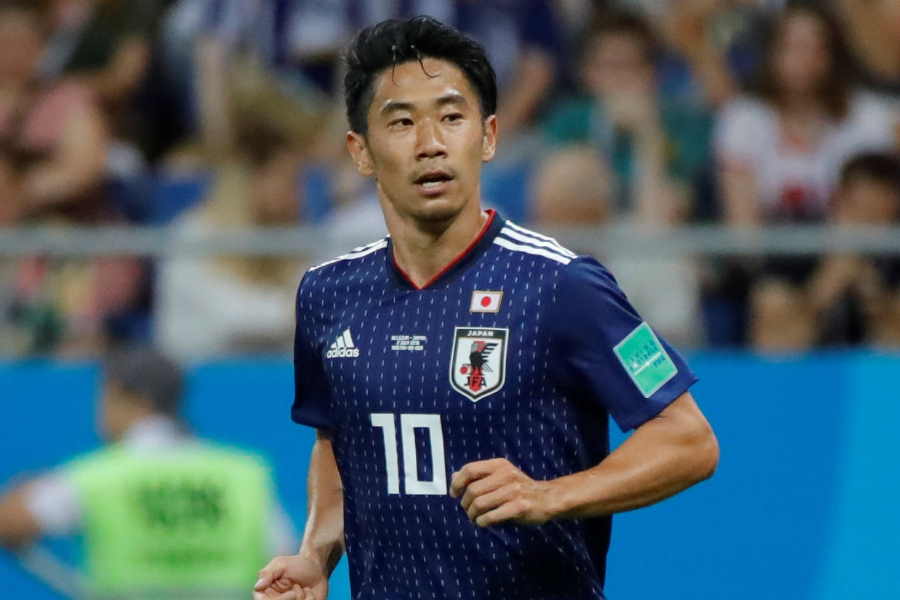 2018年W杯出場時の香川真司【写真：Getty Images】