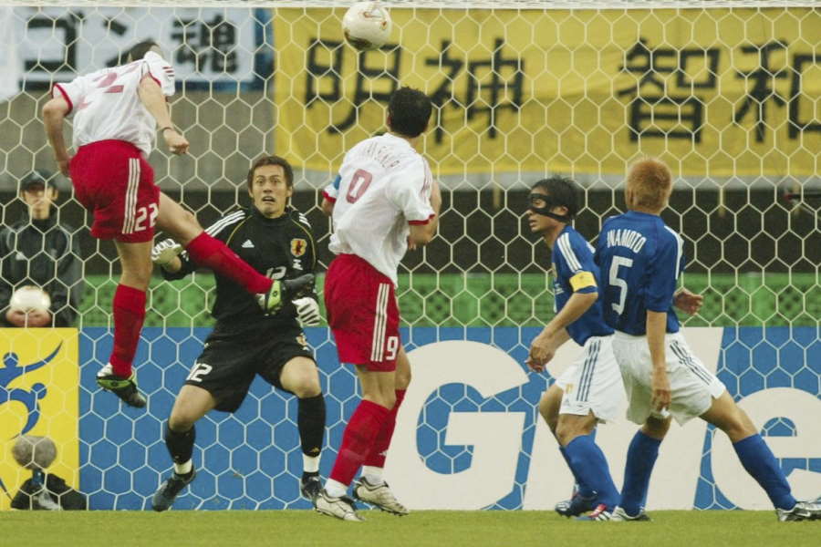 惜敗となった日韓W杯、トルコ戦の失点シーン【写真：Getty Images】