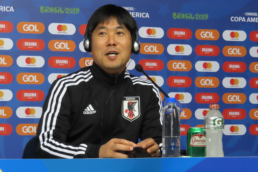 日本代表の森保監督【写真：Football ZONE web】