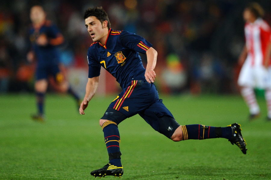 2010年W杯当時のFWダビド・ビジャ【写真：Getty Images】