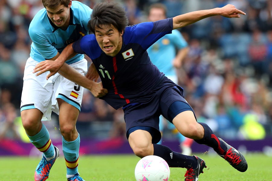 駿足を存分に活かした1トップの永井謙佑【写真：Getty Images】