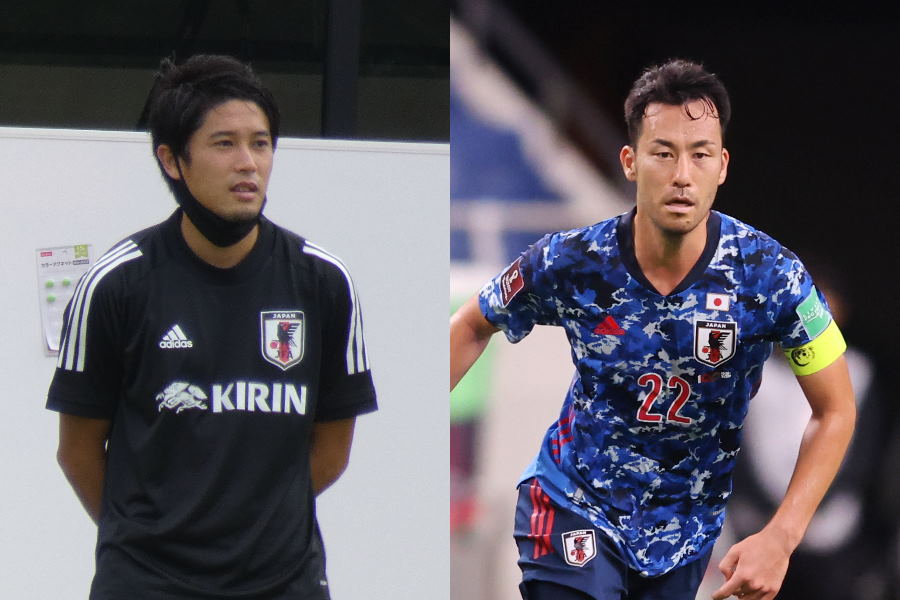 日本代表DF吉田麻也と内田篤人氏【写真：Getty Images ＆ Football ZONE web】