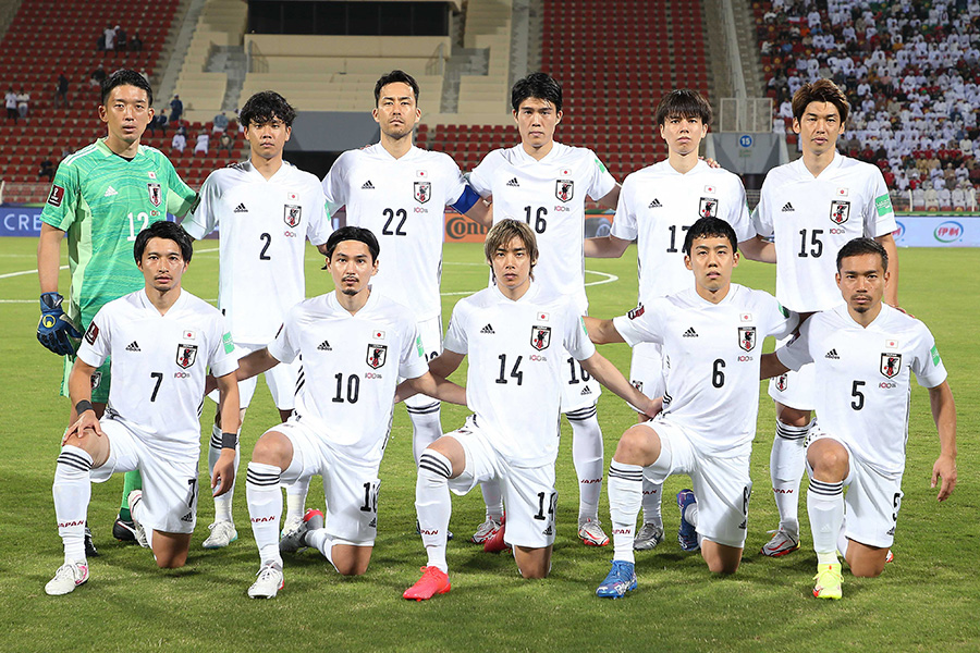 オマーン戦に勝利した日本代表【写真：ⓒJFA】