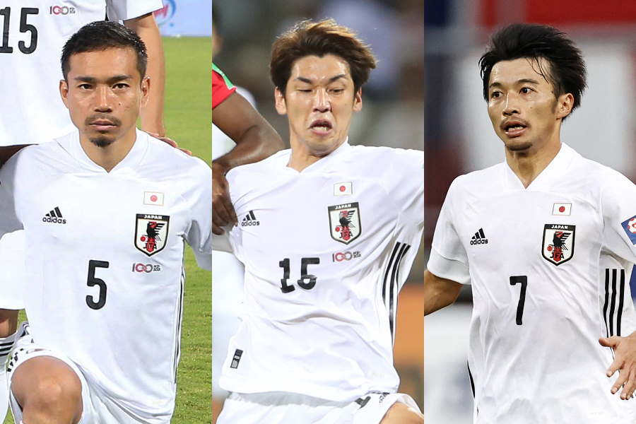 日本代表の長友、大迫、柴崎【写真：Getty Images ＆ AP ＆ ©JFA】