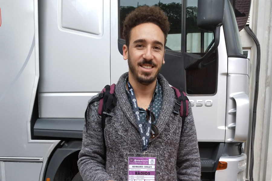 スペインのラジオ局「ラジオ・マルカ」のルイス・フォルテサ記者【写真：Football ZONE web】