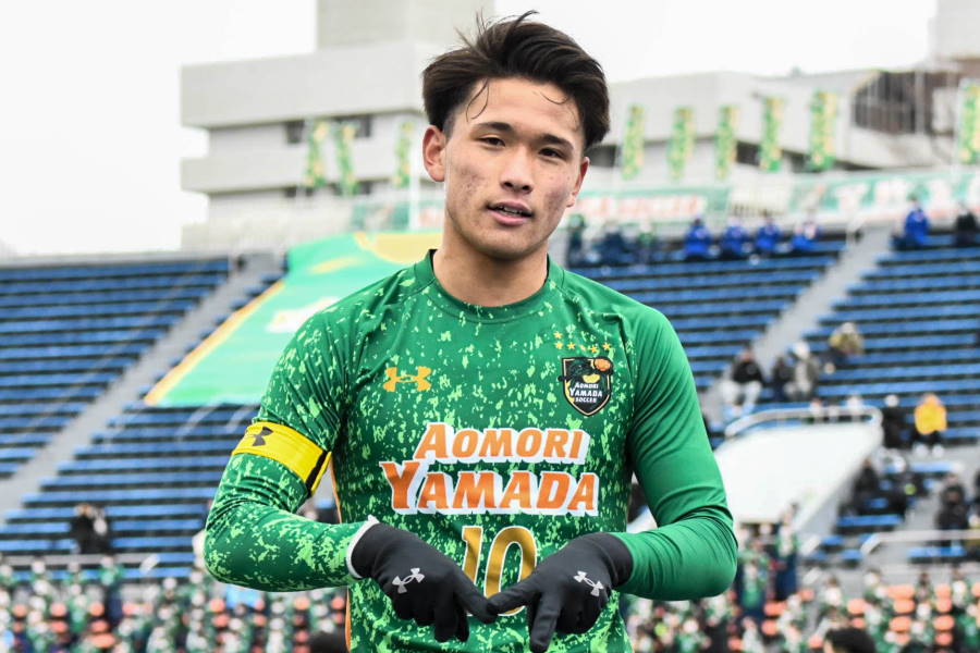 青森山田のエースMF松木玖生【写真：中戸川知世】