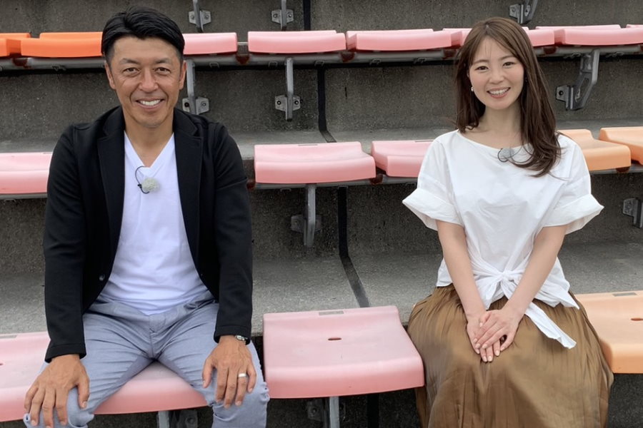 澤登正朗氏とフリーの森直美アナ【写真：本人提供】