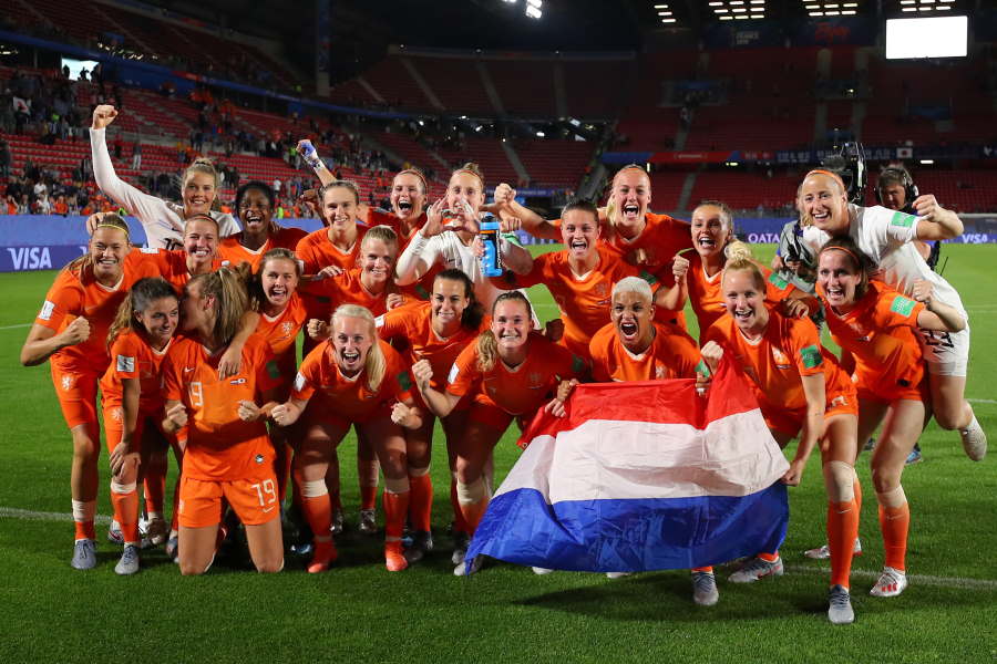 UEFAが「ディズニー」とコラボ（※写真はW杯時のオランダ女子代表）【写真：Getty Images】