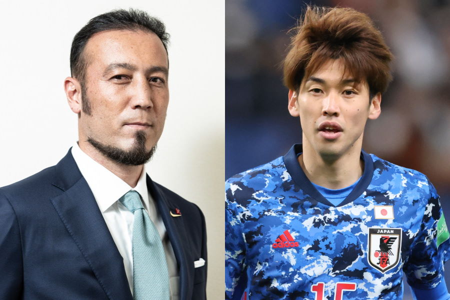 元日本代表DF闘莉王氏と日本代表FW大迫勇也【写真：荒川祐史 & 高橋 学】