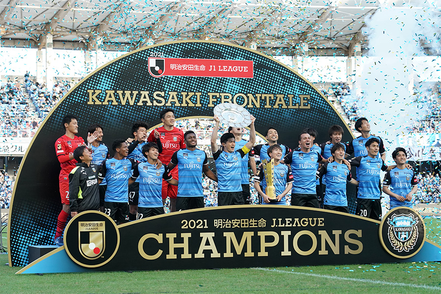 3連覇を目指す川崎フロンターレ【写真:Getty Images】