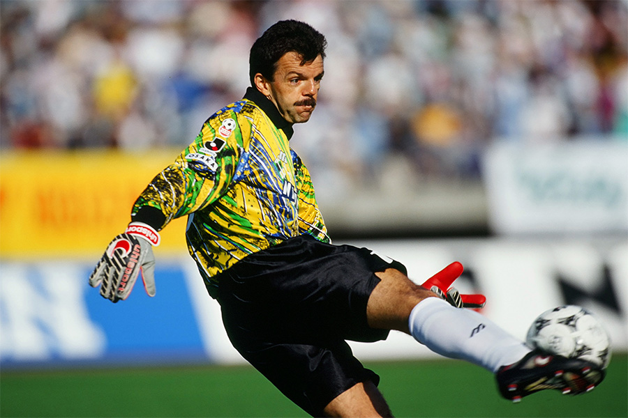 1995年から3年間、C大阪で守護神としてプレーしたジルマール【写真：Getty Images】