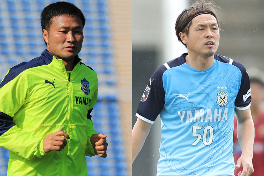 ジュビロ磐田でプレーするMF今野泰幸とMF遠藤保仁【写真：ⒸJUBILO IWATA & Getty Images】