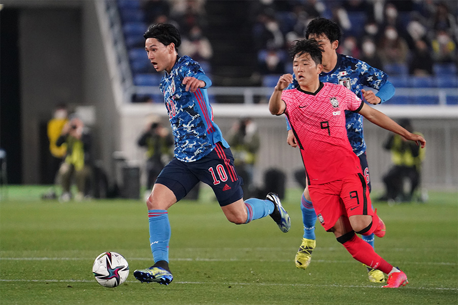 日本代表と韓国代表の一戦は大差がつく結果に【写真：Getty Images】