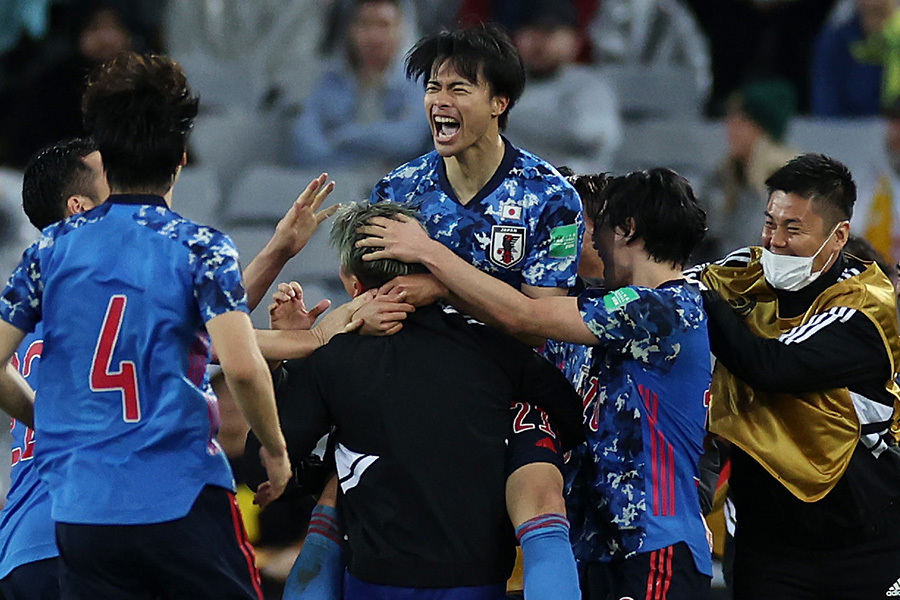 決勝ゴールを決めたMF三笘薫【写真:Getty Images】