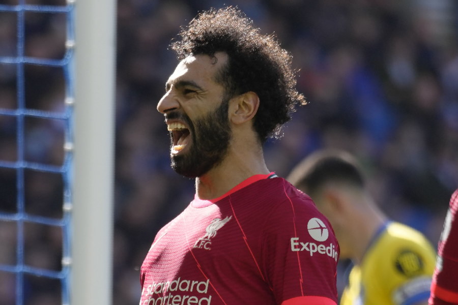 リバプールで活躍するFWモハメド・サラー【写真:AP】