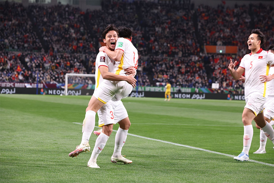 日本代表から先制ゴールを奪ったベトナム代表【写真：高橋 学】