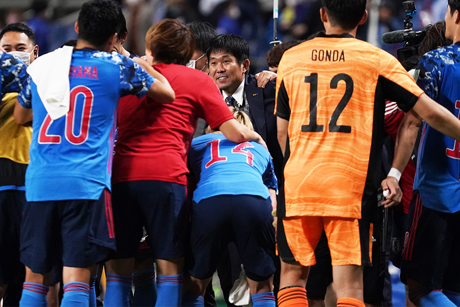 7大会連続のW杯出場が決まった日本代表【写真：Getty Images】