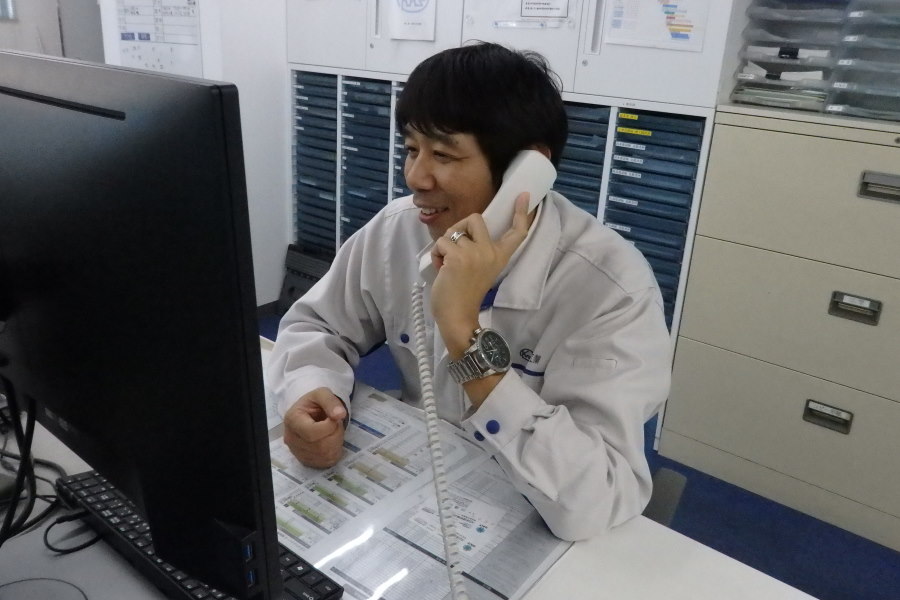 現在は建装工業株式会社に勤務。3年前に部長に昇進した【写真:河野正】
