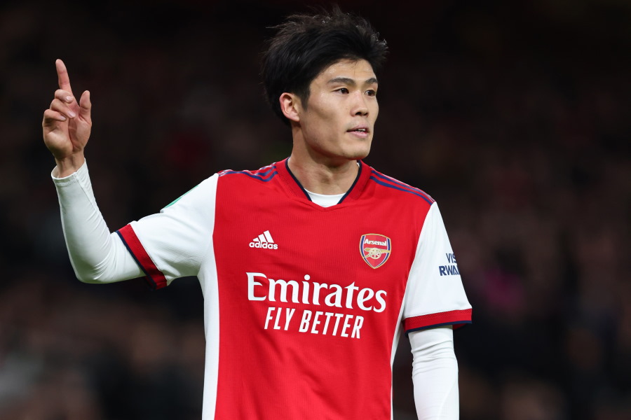 アーセナルでプレーするDF冨安健洋【写真：Getty Images】