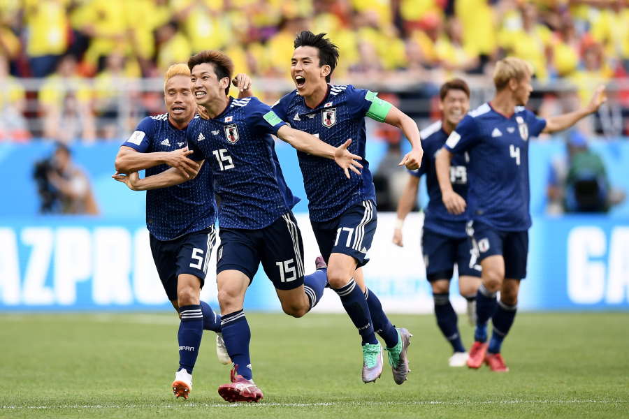 ロシアW杯でコロンビアを撃破した日本代表に海外メディアが再脚光【写真：Getty Images】