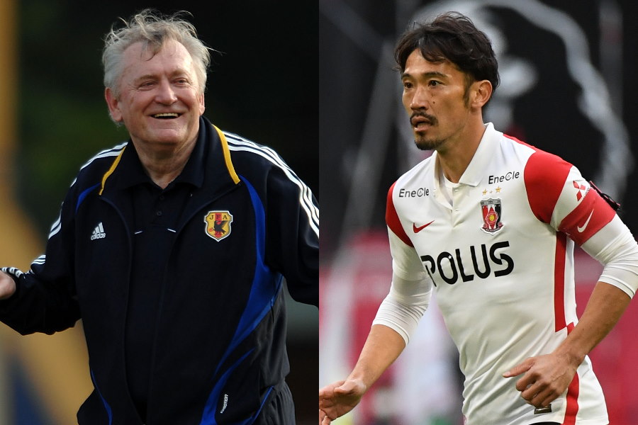 イビチャ・オシム氏と元日本代表MF阿部勇樹氏【写真：Getty Images】