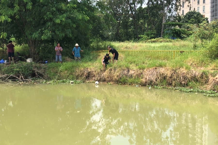 大会期間中、計3度の“池ポチャ”を経験【写真提供：横浜F・マリノス】