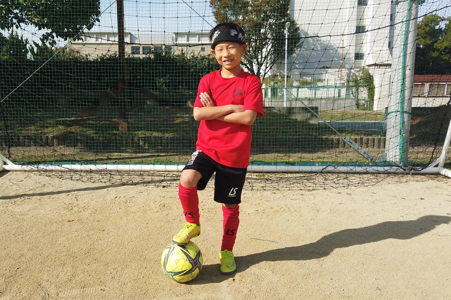 大阪府在住の小学3年生・光原陸くん【写真：パウロ吉田】