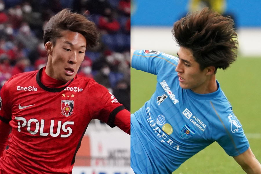 ルヴァン杯で武田（浦和）と古宿（横浜FC）が中盤でマッチアップ【写真：Getty Images】