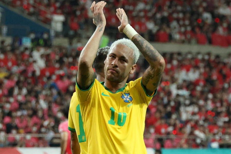 ゴールを決めたブラジル代表FWネイマール【写真：ロイター】