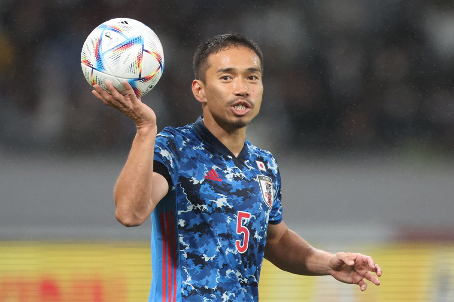 森保一監督が長友佑都を称賛【写真：高橋 学】