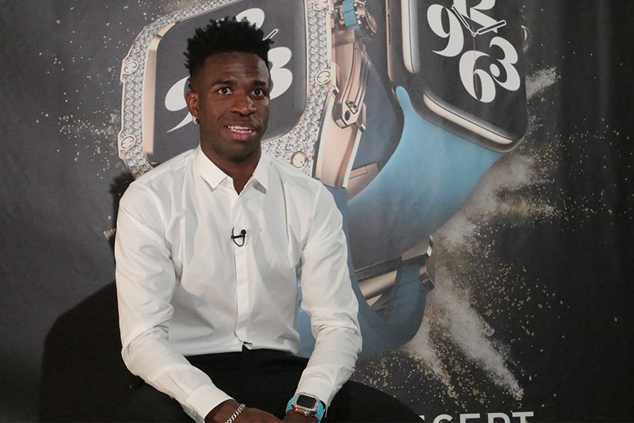 日本戦にも出場したFWヴィニシウス・ジュニオール【写真：河合 拓】