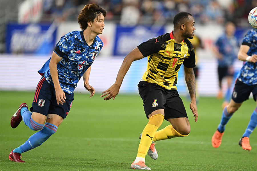 ガーナ戦に後半から出場したDF板倉滉【写真：徳原隆元】