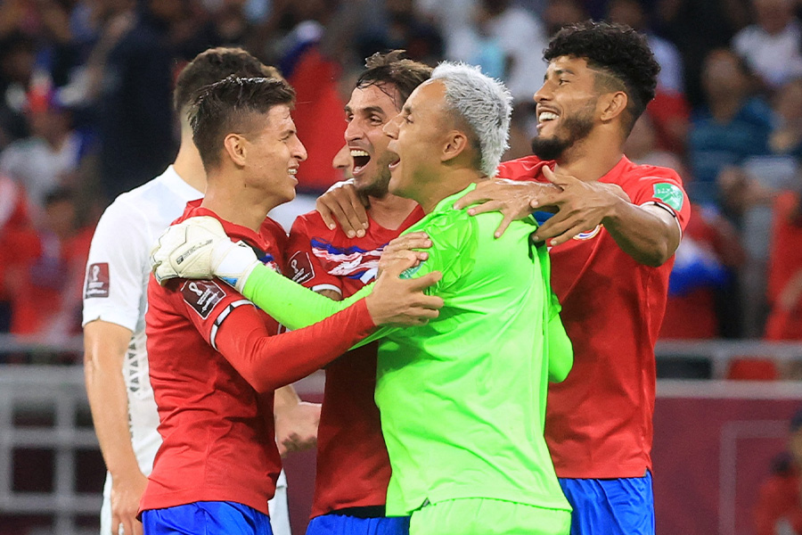 W杯出場を決めたコスタリカ代表【写真：ロイター】