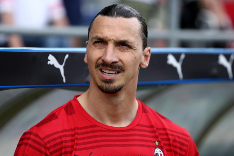 ACミランのリーグ制覇に貢献したFWイブラヒモビッチ【写真：Getty Images】