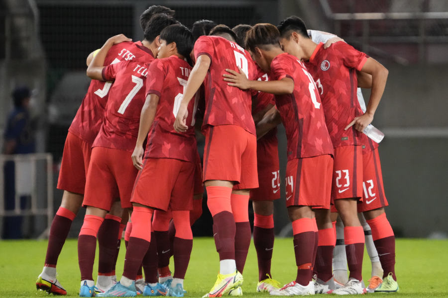 国歌斉唱を拒否した香港代表【写真：Getty Images】